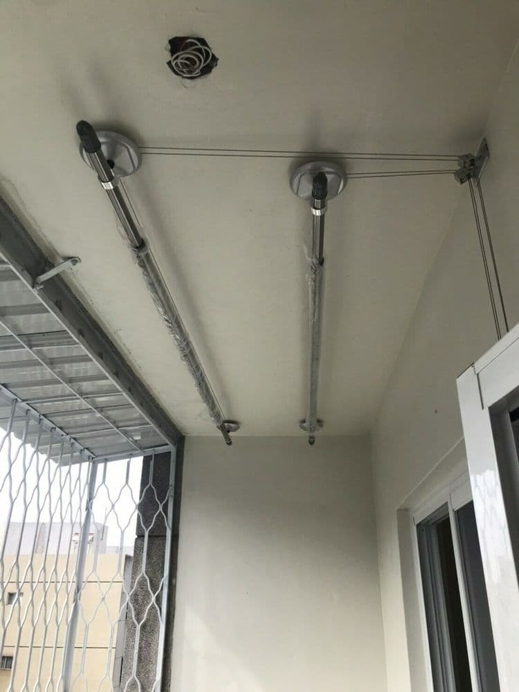 【昇虹】手搖式升降曬衣架（捷境）－加裝省力滑輪－行程變長加倍省力－少量到貨