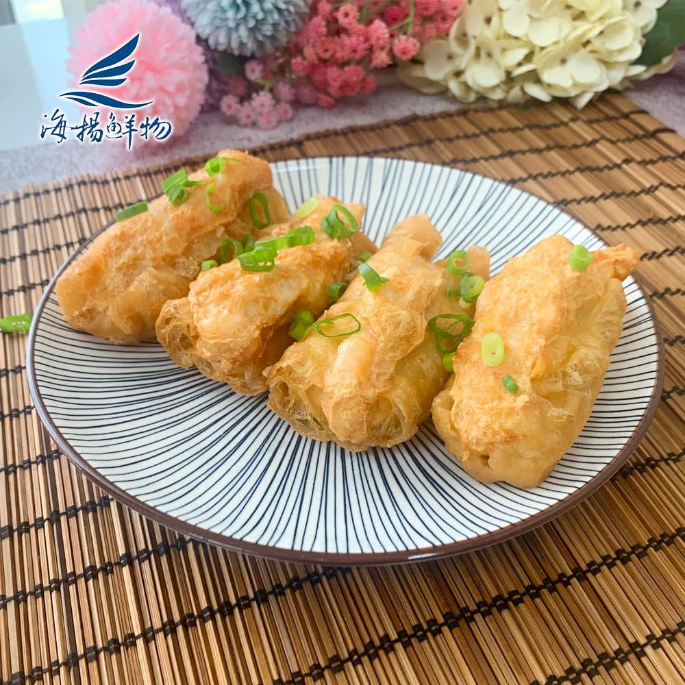 【海揚鮮物】花枝蝦仁鑲油條x3入組 (250g/盒)_香酥甘甜 內餡飽滿 滿滿花枝塊 鮮甜蝦仁
