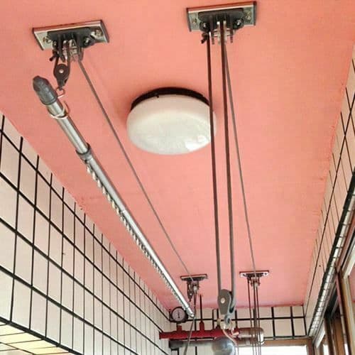 【昇虹】手拉繩式升降曬衣架（一桿式原色） (編號:RS-201)