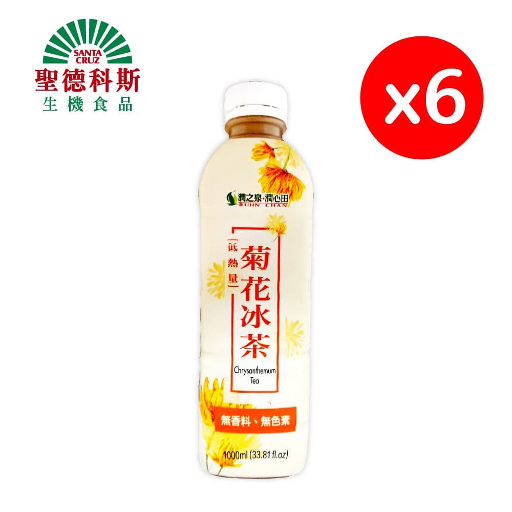 【聖德科斯鮮選】菊花冰茶_潤泉 (1000ml/瓶*六瓶組)