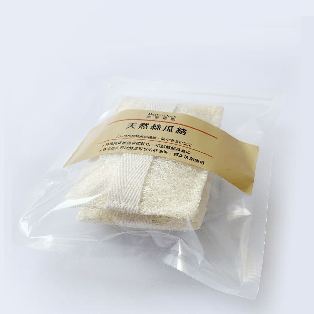 【Masterclean潔屋選物】方型天然絲瓜絡洗碗棉2入 3包組，共6入