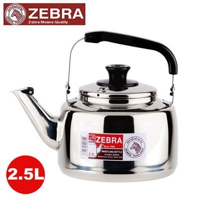 【ZEBRA 斑馬】304不鏽鋼笛音壺(A) 2.5L