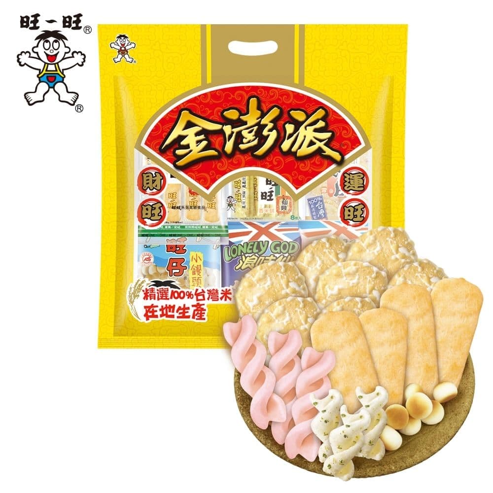【旺旺】金澎派(綜合零嘴餅乾) 343g