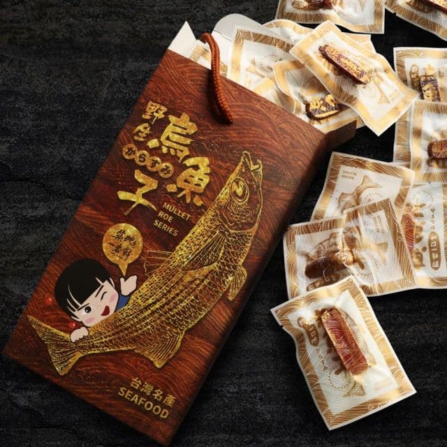 【築地一番鮮】口湖大師野生一口烏魚子4兩禮盒組2包(每包20-30/片,150g共2包)