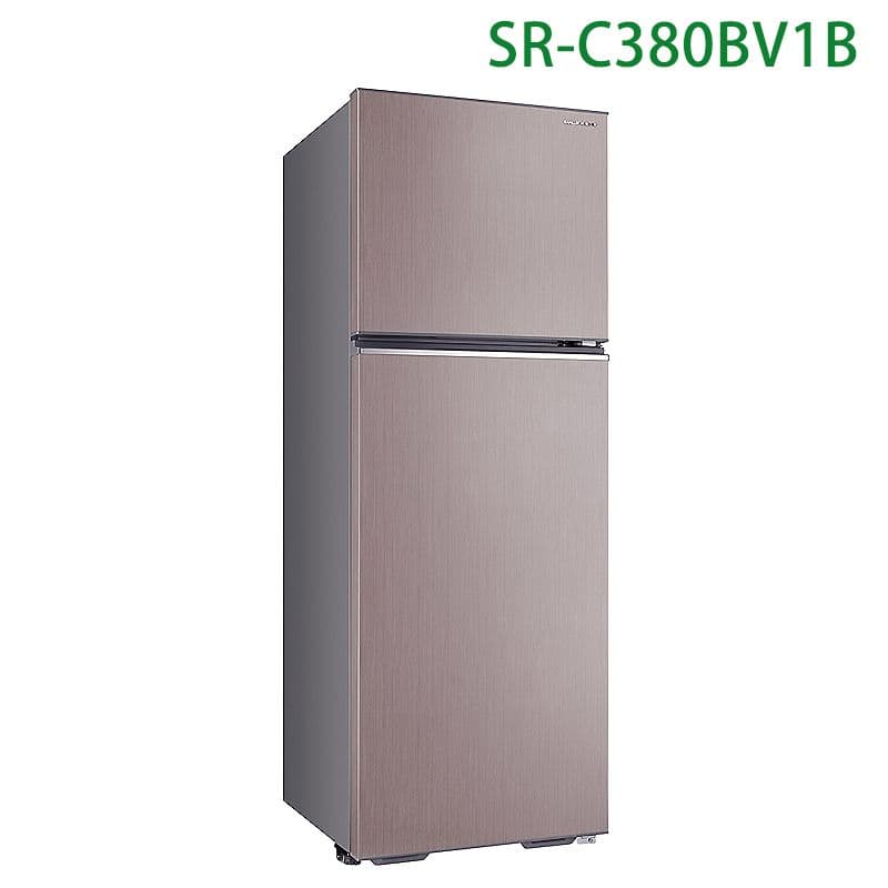 【SANLUX 台灣三洋】【SR-C380BV1B】380公升雙門變頻電冰箱(大蔬果室)(標準安裝)