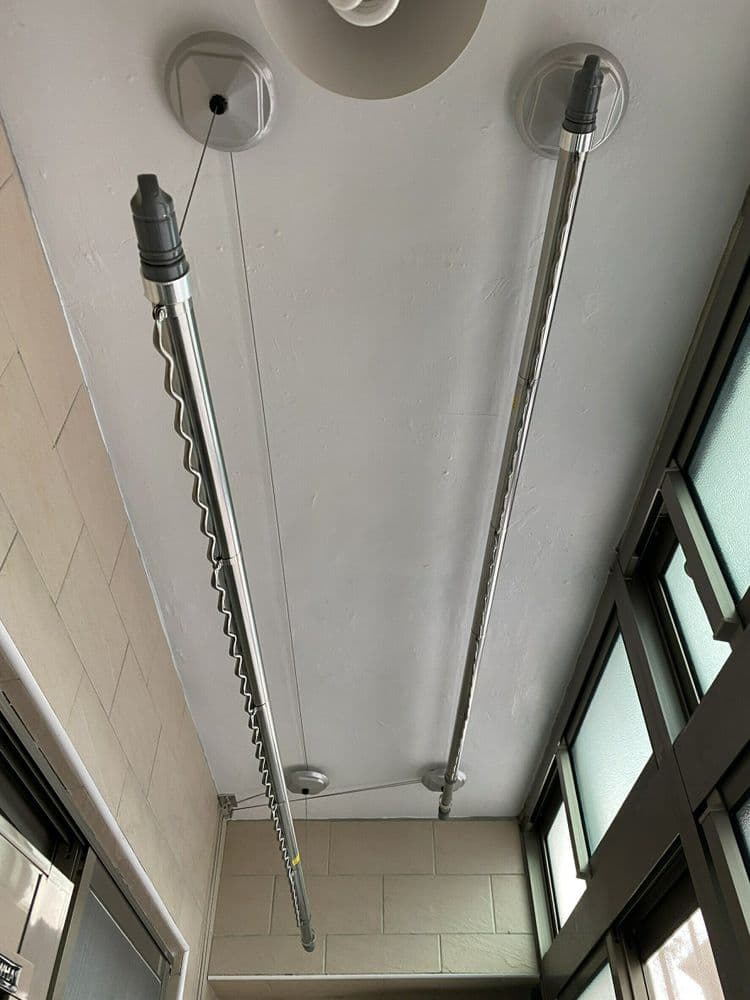 【昇虹】手搖式升降曬衣架（捷境）－加裝省力滑輪－行程變長加倍省力－少量到貨