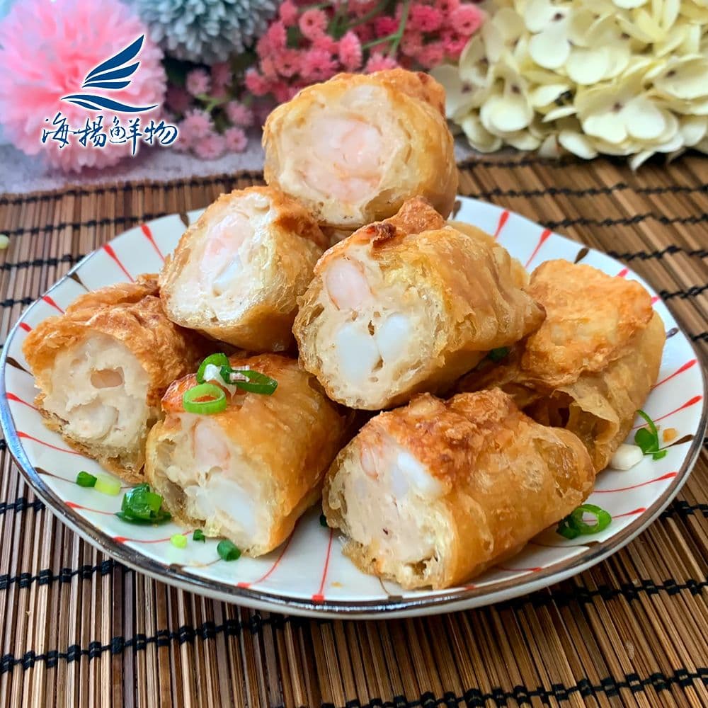 【海揚鮮物】花枝蝦仁鑲油條x3入組 (250g/盒)_香酥甘甜 內餡飽滿 滿滿花枝塊 鮮甜蝦仁