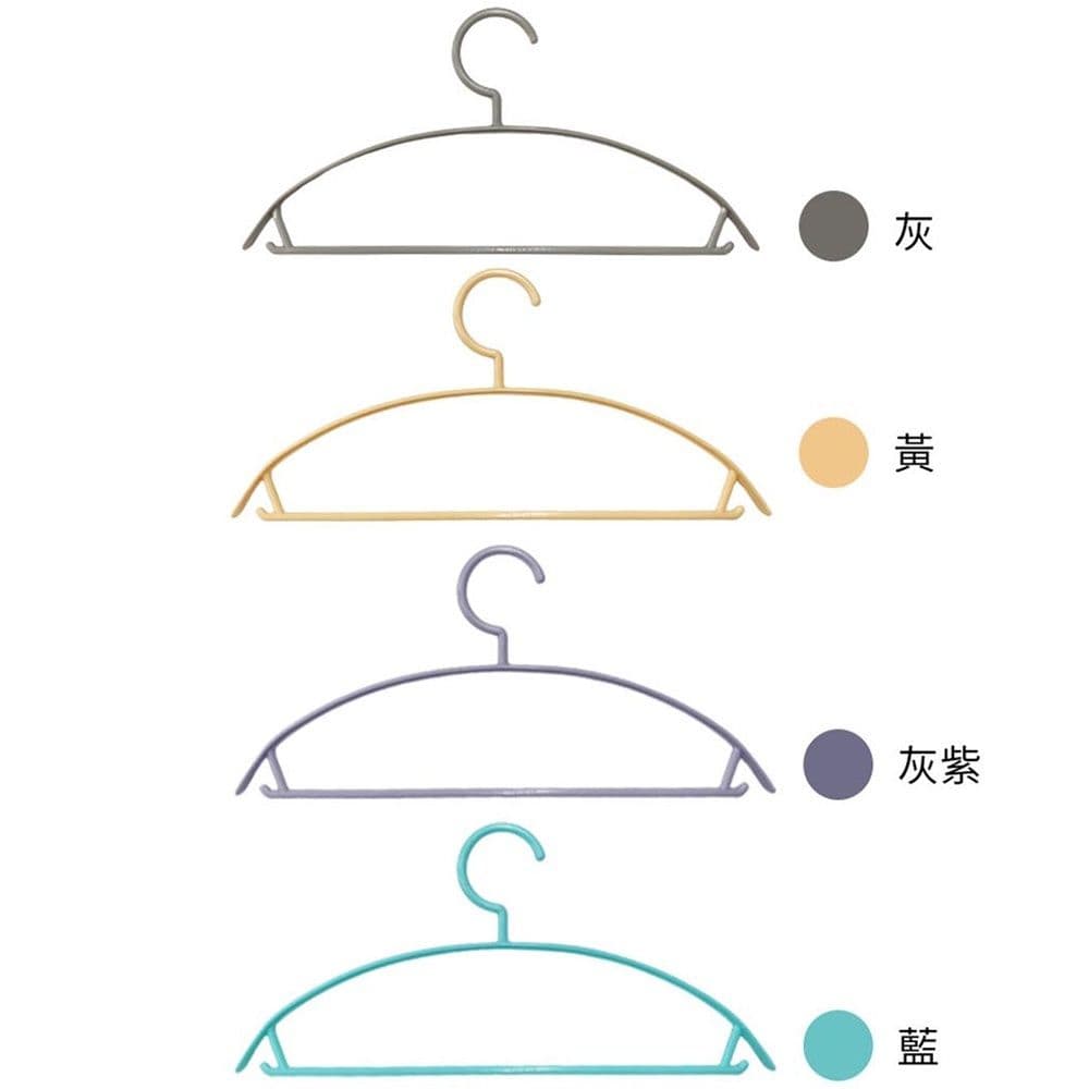 【收納王妃】台灣製造 MIT 半圓弧形防滑無痕衣架 防水 衣物不變形 不易掉落 堅韌實用 有彈性 無痕衣架 晾衣架 多色任選