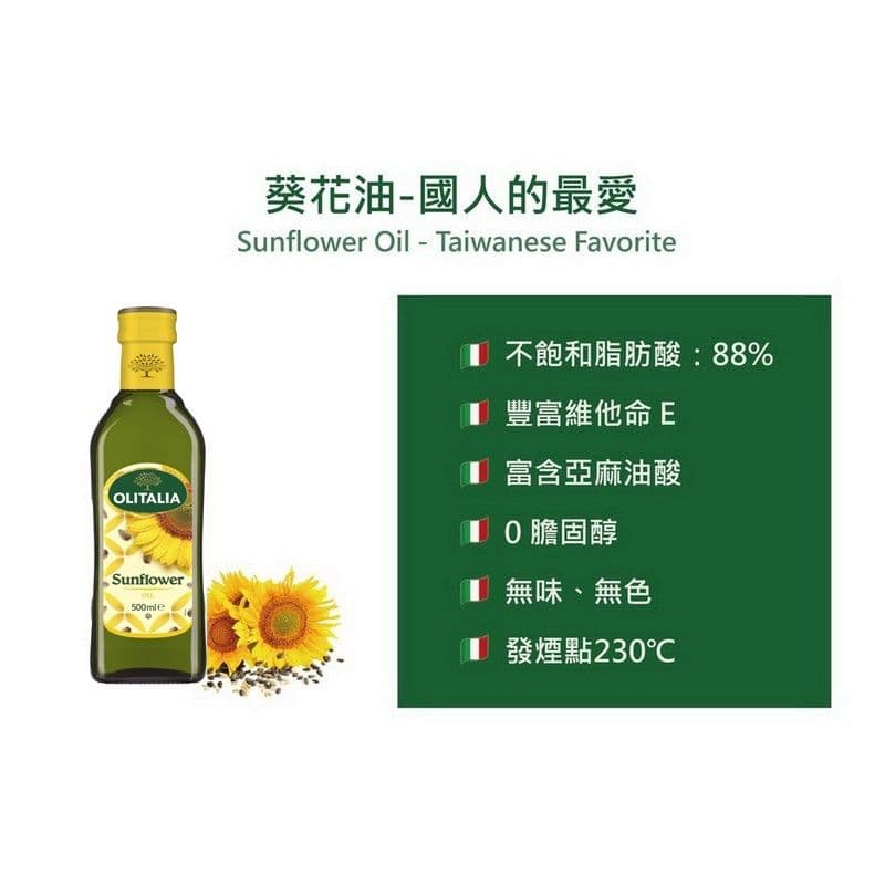 【Olitalia奧利塔】葡萄籽油+葵花油禮盒組(1000mlx2瓶)(過年/禮盒/送禮)