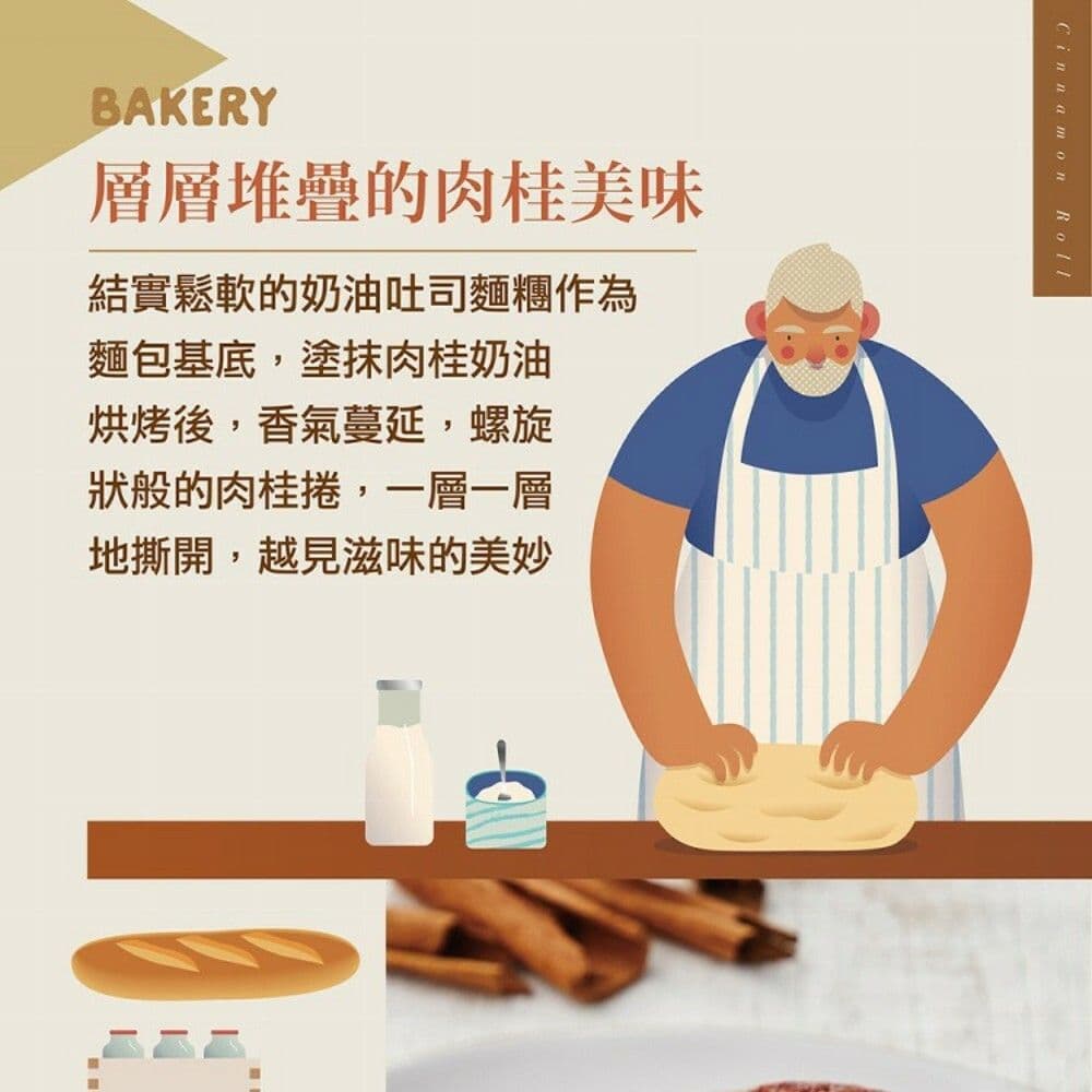 【大成食品】岩島成肉桂捲(100g /單顆)x5件組-下單後5~7天陸續出貨