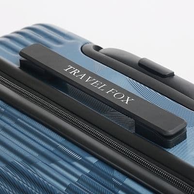 【TRAVEL FOX 旅狐】20吋閃耀拉鍊登機行李箱-灰藍色