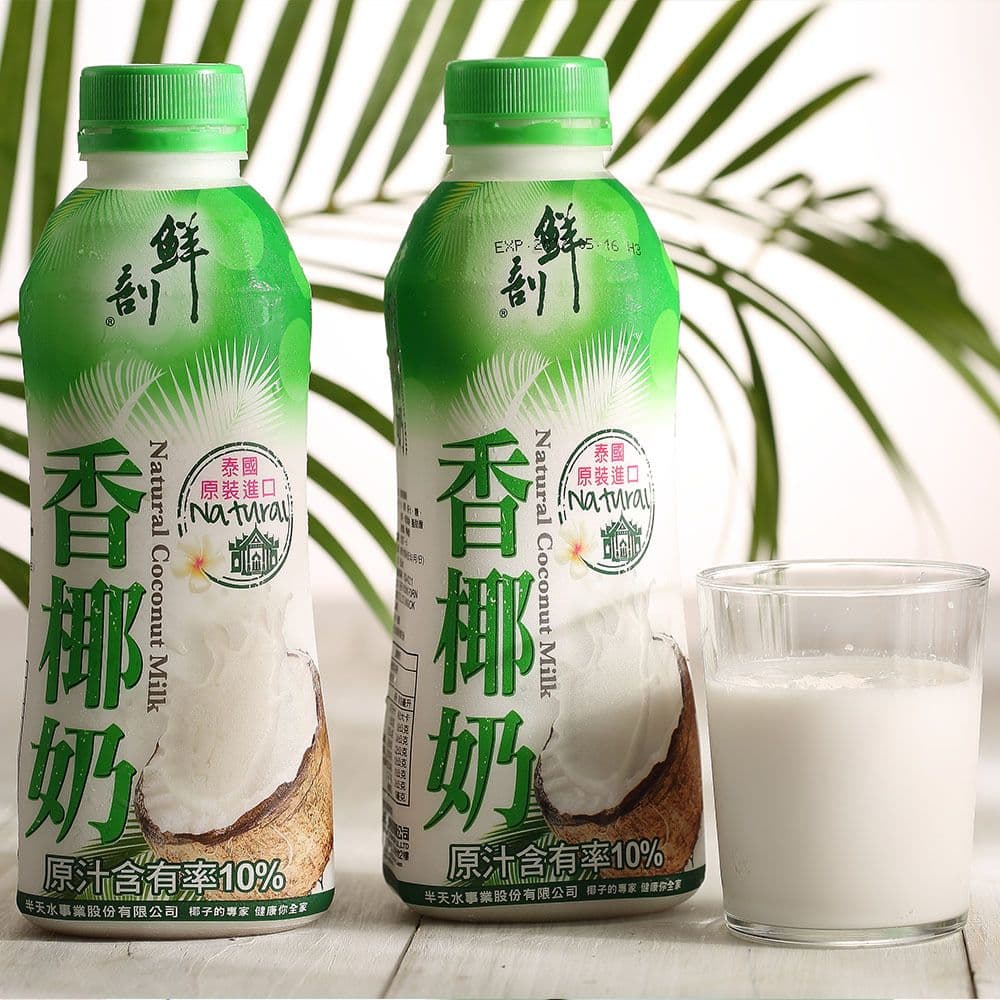 【半天水】(免運)100%鮮剖純椰子汁600mlx24瓶