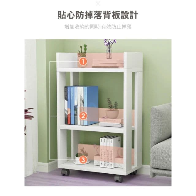 【慢慢家居】開放式收納推車-2入組(書櫃 邊桌 沙發櫃 收納櫃 邊櫃 小茶几)