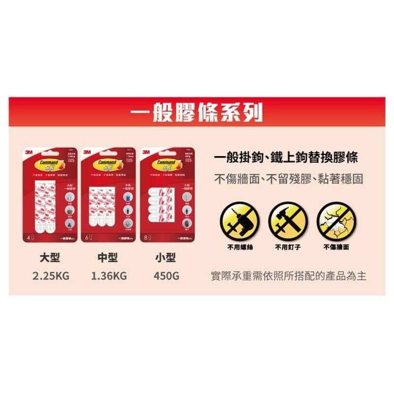 【3M】無痕 防水替換膠條 6包/組-(3種尺寸)