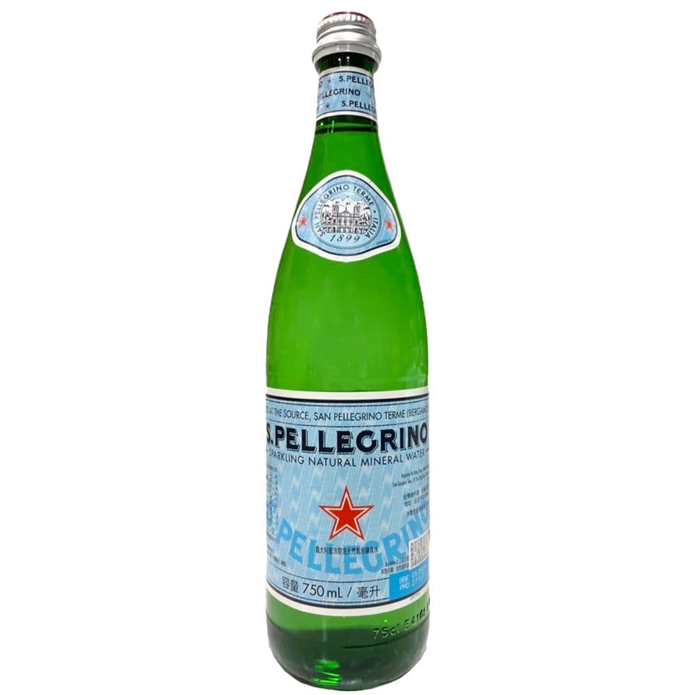 【S.Pellegrino 聖沛黎洛】天然氣泡礦泉水(750mlx12入/箱)