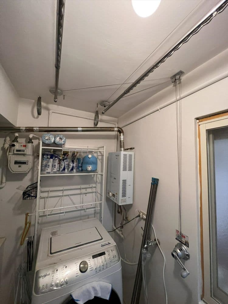 【昇虹】手搖式升降曬衣架（若竹）－推拉式操作－免抽換免掉落把手－2022年新款