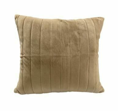 【J&N】艾妮珩縫鋪綿短毛絨抱枕 60*60淺咖啡色(2入/1組)