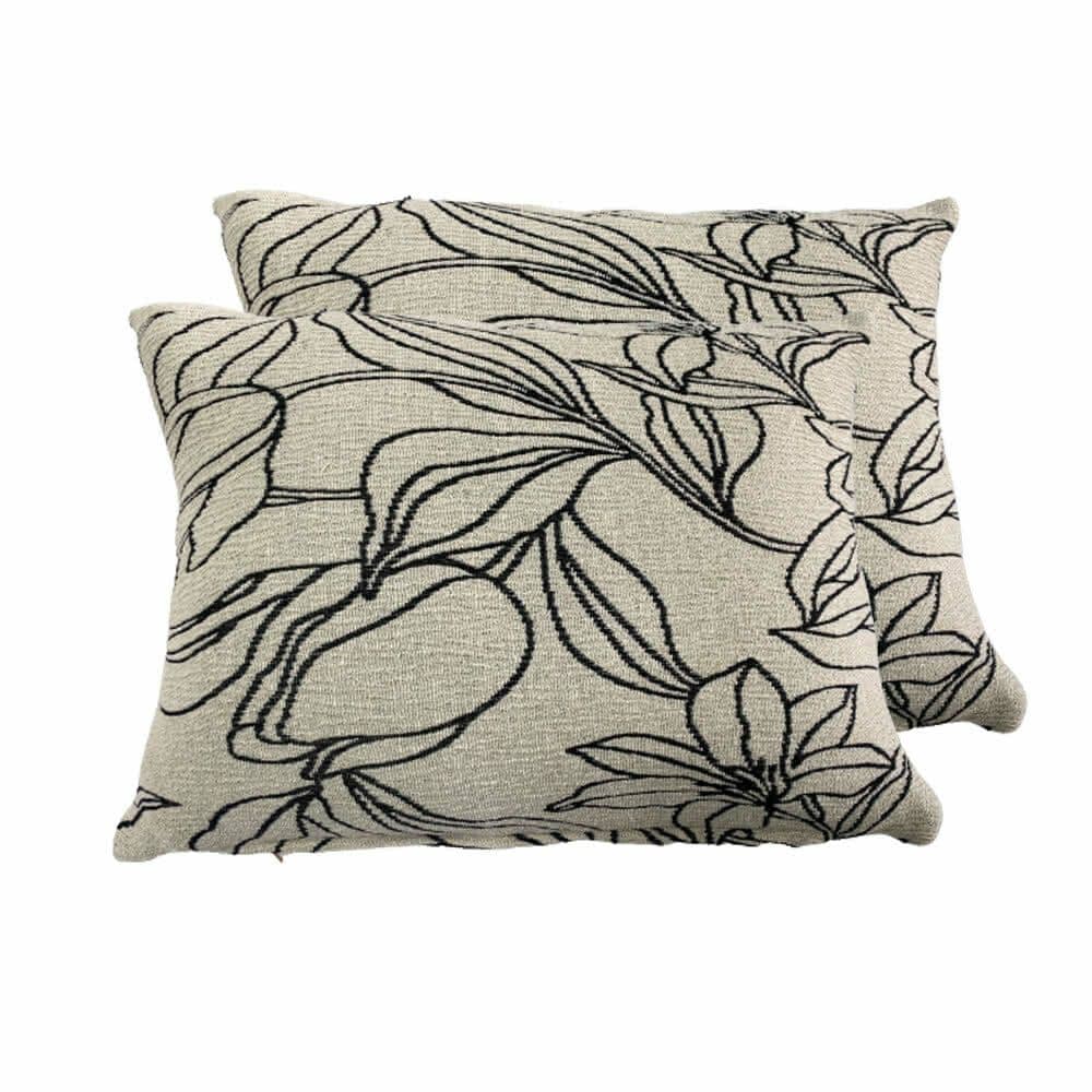 【J&N】葉舞彈性腰枕28*40-灰白色(---2入)