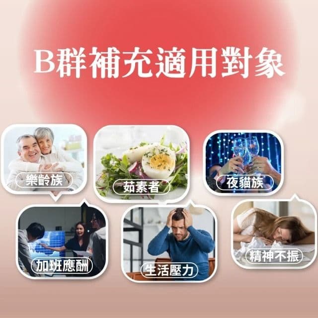【寶齡富錦 PBF】寶益他命高劑量強效修復B群(60顆/盒)