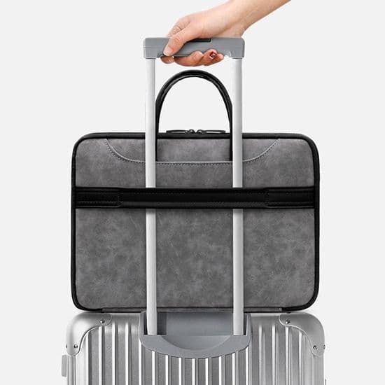 【Boona】3C 輕奢華 皮質手提筆電包(13/13.3吋)Q016