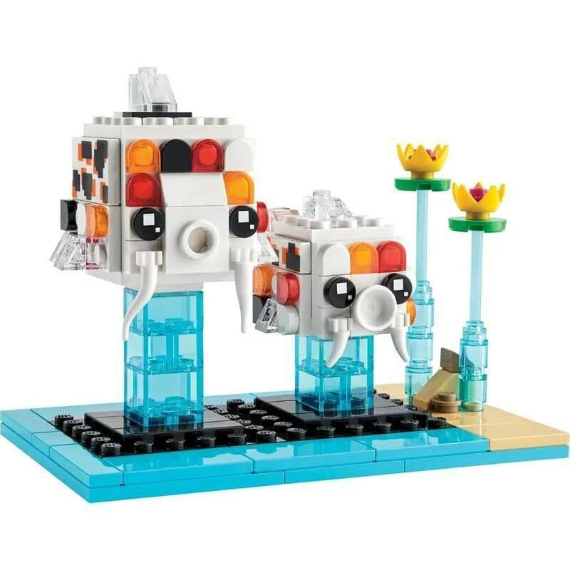 【LEGO 樂高】磚星球〡40545 大頭系列 錦鯉 Koi Fish