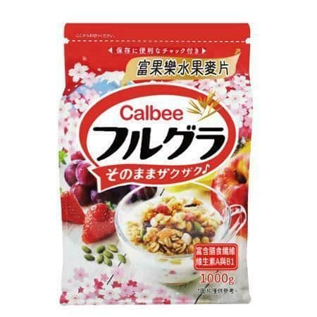 【Calbee 卡樂比】富果樂水果麥片(1000gx1包)