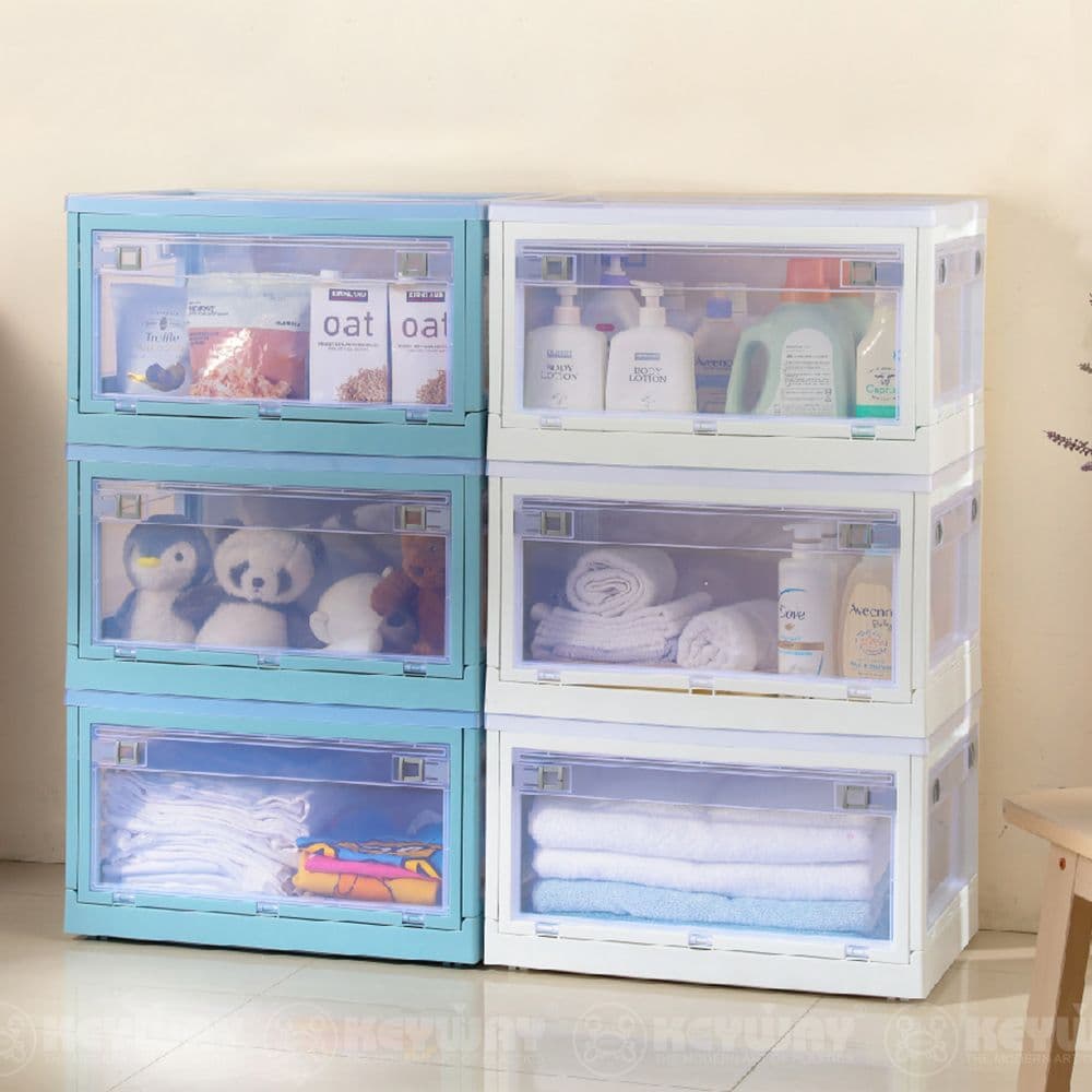 【KEYWAY 聯府】經典五開式折疊收納箱50L -3入