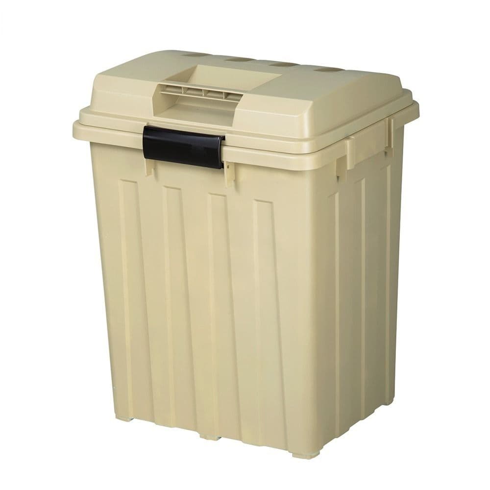 【TONBO】戶外連結式大型收納桶/垃圾桶-大地色 70L