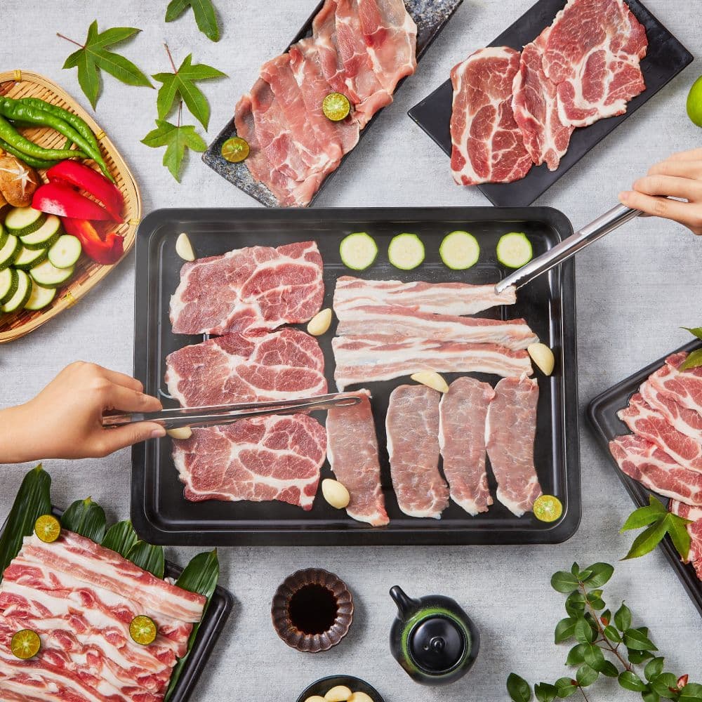 【大成食品】黑蜜豬梅花/五花/里肌火鍋肉片(200g)x8包(預購預計5~7天陸續出貨)