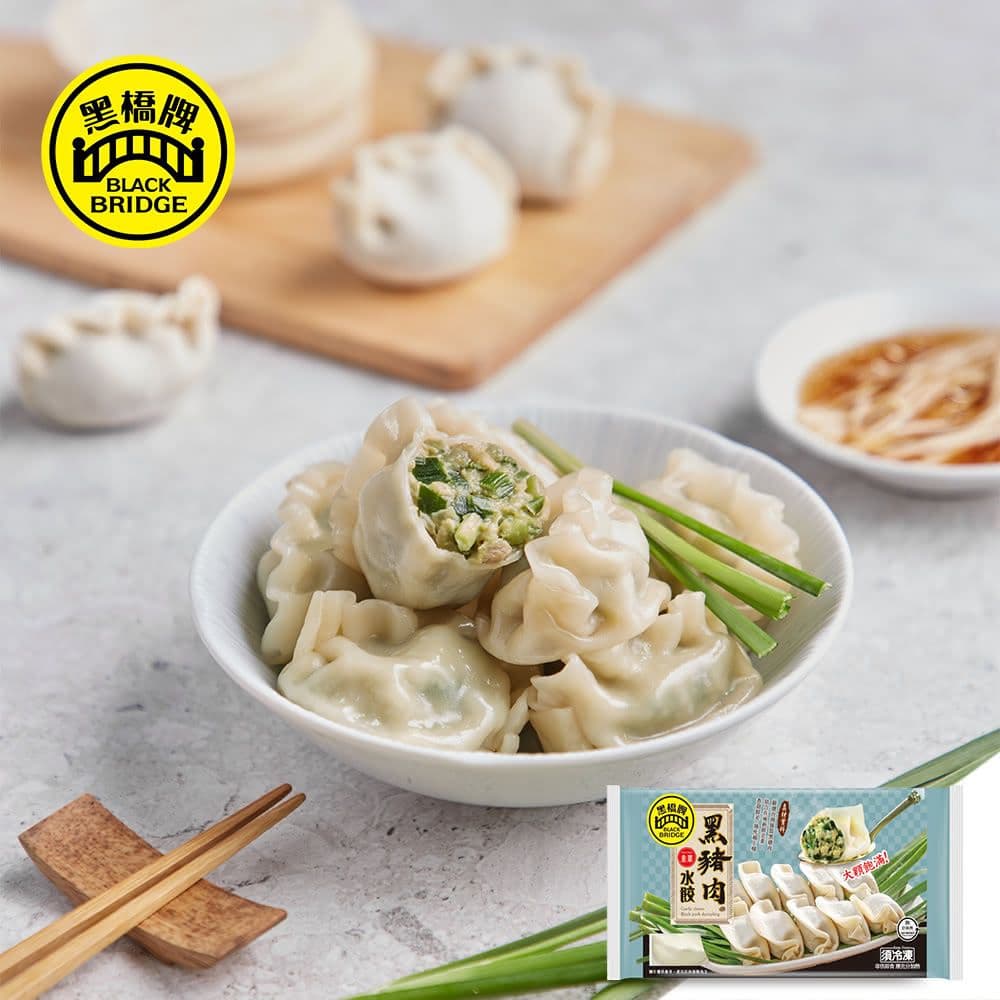 【黑橋牌】黑豬肉韭菜水餃4包(20顆/包)(預計2026/4/21開始陸續出貨)