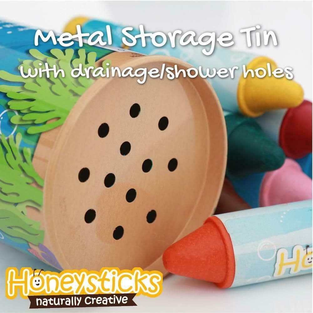 【壽滿趣】Honey Sticks純天然蜂蠟無毒浴室可水洗蠟筆(7色)