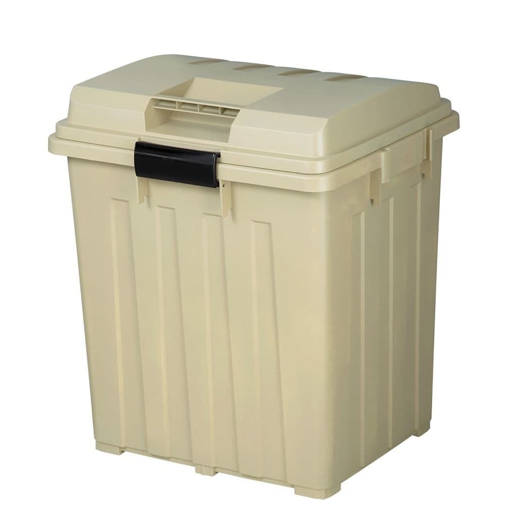 【TONBO】戶外連結式大型垃圾桶-大地色 90L