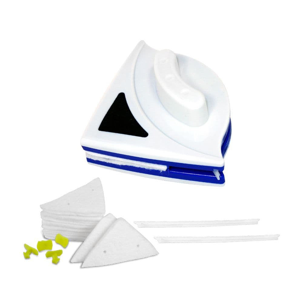 【Axis艾克思】三角型磁性雙面玻璃擦窗器_4合1組合包