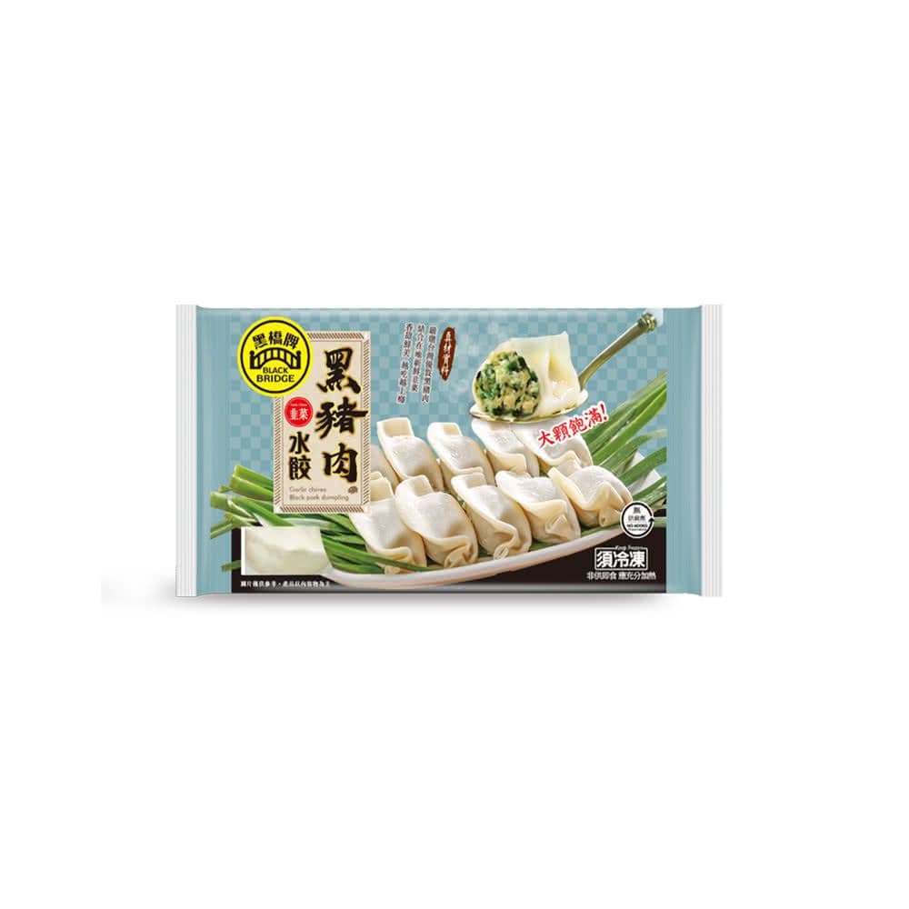 【黑橋牌】黑豬肉韭菜水餃4包(20顆/包)(預計2026/4/21開始陸續出貨)