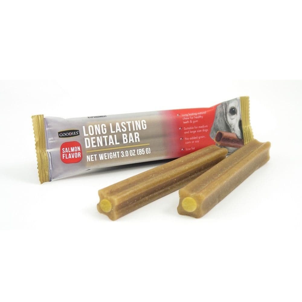 【GOODIES】低敏護牙潔牙棒系列-培根風味、雞肉口味、鮭魚口味85g(2支入) 任選36包(共72小支)