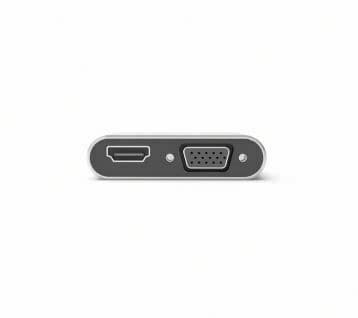 【PQI】Type-C to HDMI VGA 2 Port 影音轉換器