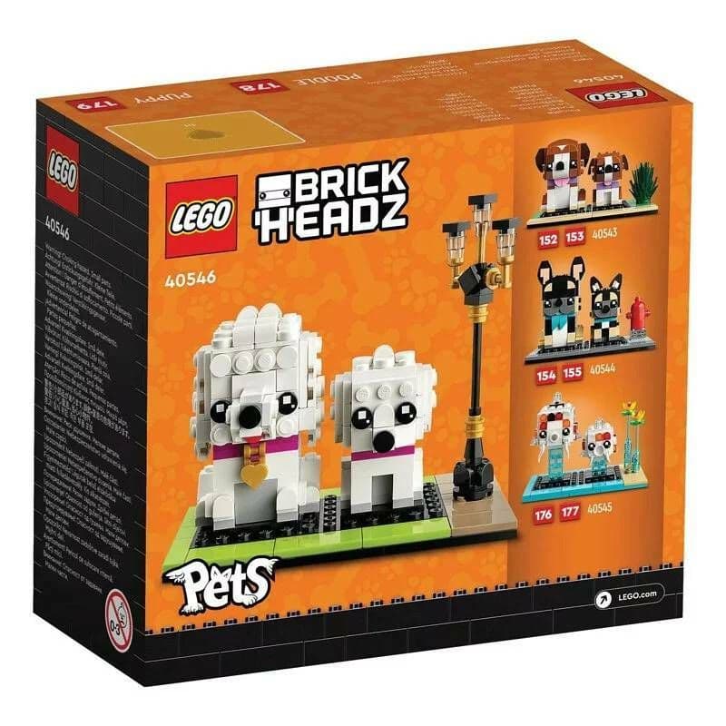【LEGO 樂高】磚星球〡40546 大頭系列 貴賓狗 Poodle