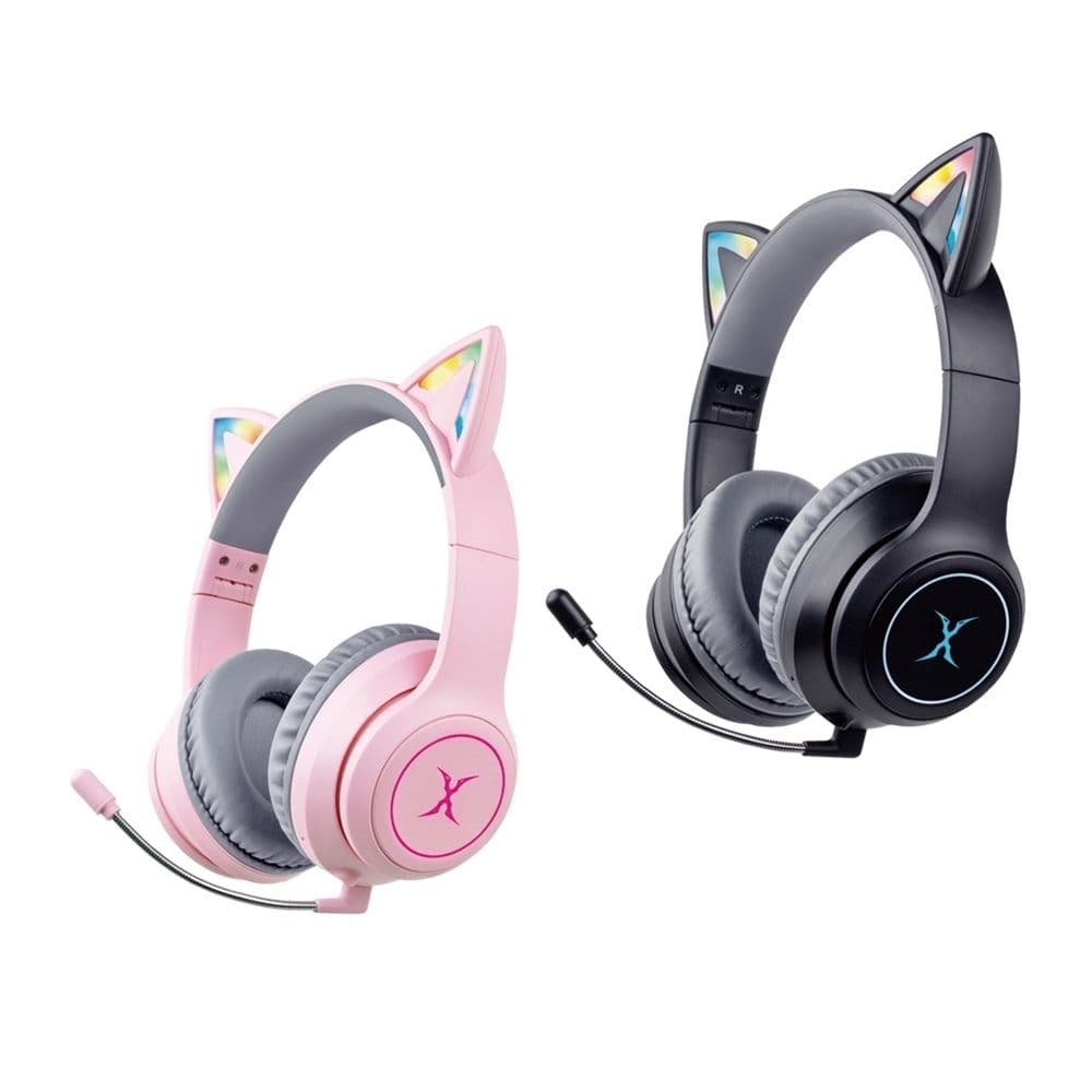 【FOXXRAY 狐鐳】FXR-HAB-10 炫喵響狐 萌萌貓耳 藍牙+有線 兩用 電競耳機 超低延遲