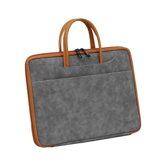 【Boona】3C 輕奢華 皮質手提筆電包(13/13.3吋)Q016