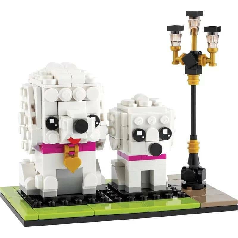 【LEGO 樂高】磚星球〡40546 大頭系列 貴賓狗 Poodle
