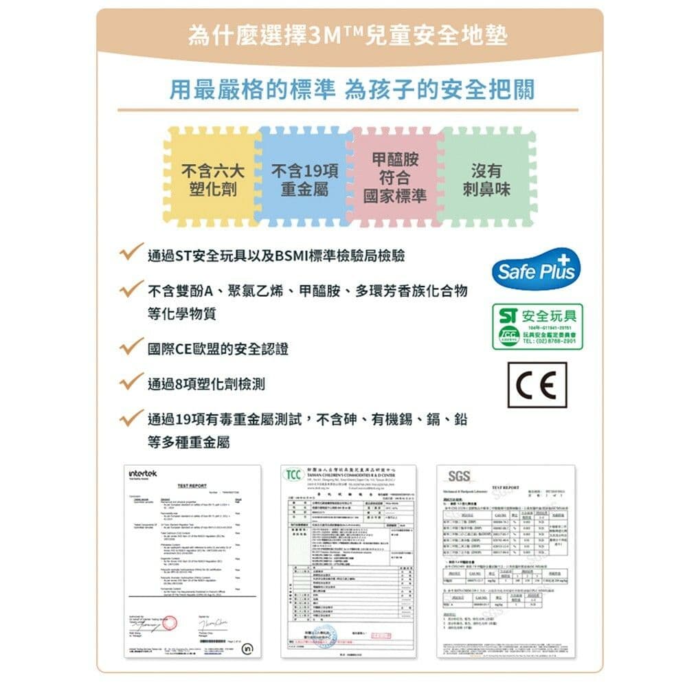 【3M】兒童安全防撞地墊 32CM (乾燥玫瑰-9924E)