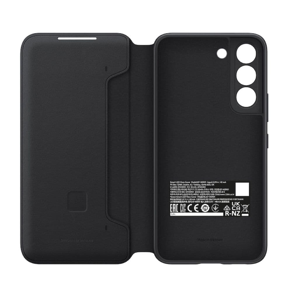 【Samsung 三星】Galaxy S22 5G 原廠LED皮革翻頁式皮套