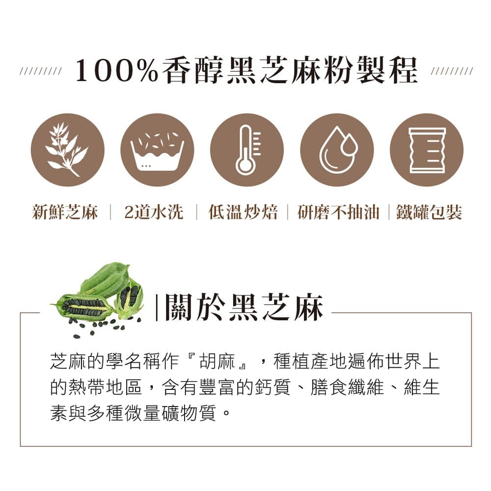 【紅布朗】香醇黑芝麻粉(500gX1罐)