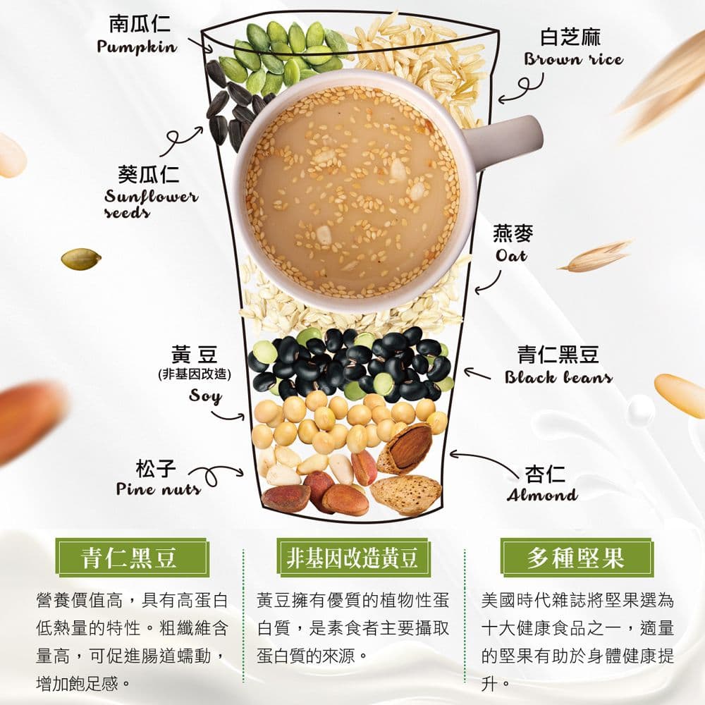 【紅布朗】堅果燕麥粉(450gX1罐)