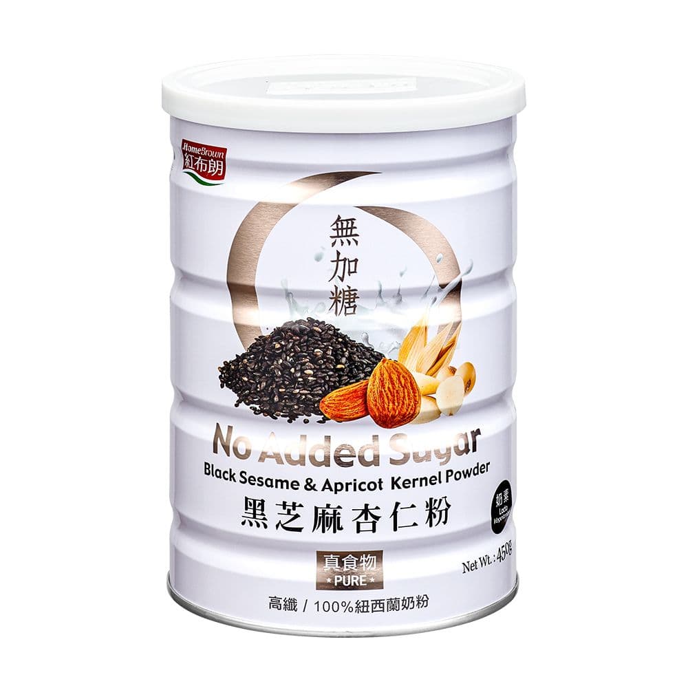【紅布朗】無加糖黑芝麻杏仁粉(450gX1罐)