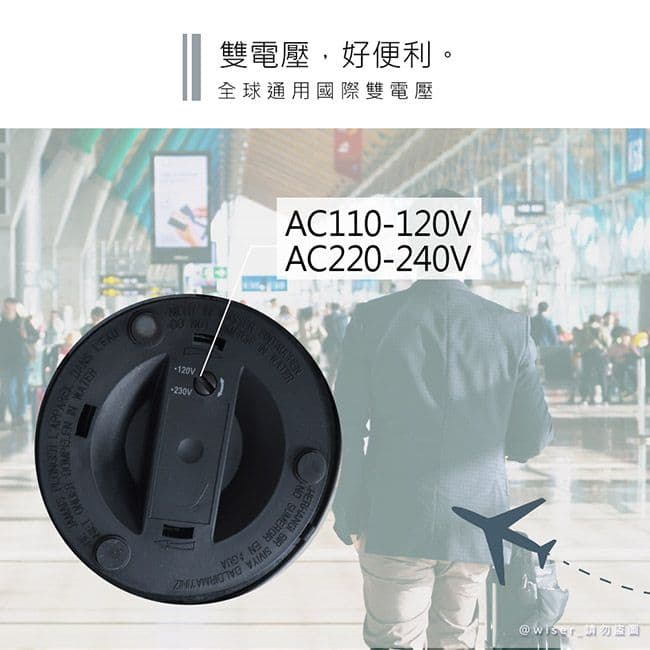 【AWSON 歐森】雙電壓摺疊把手不銹鋼快煮壺/電茶壺(SK-60)旅行、居家都好用
