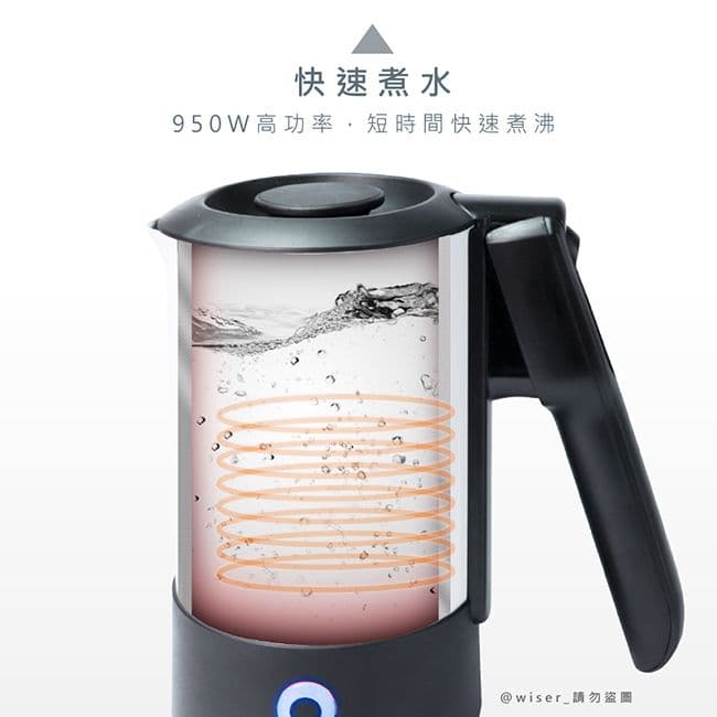 【AWSON 歐森】雙電壓摺疊把手不銹鋼快煮壺/電茶壺(SK-60)旅行、居家都好用