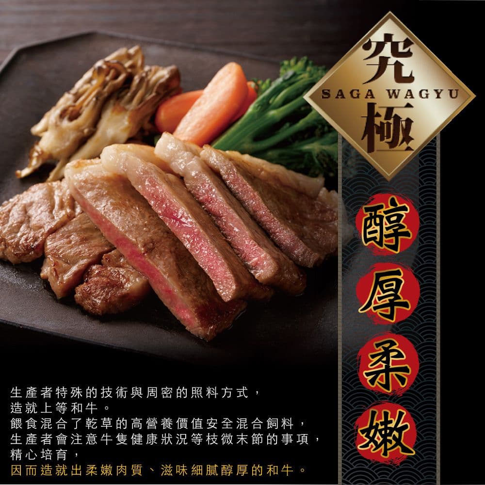 【約克街肉鋪】Ａ5極饌雪紋和牛排6片（100g+-10%/片）免運組