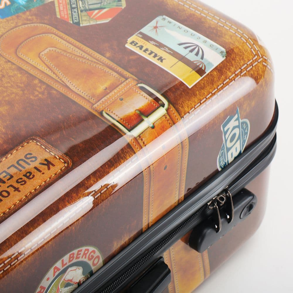 【DISEGNO】24吋仿古拉鍊行李箱