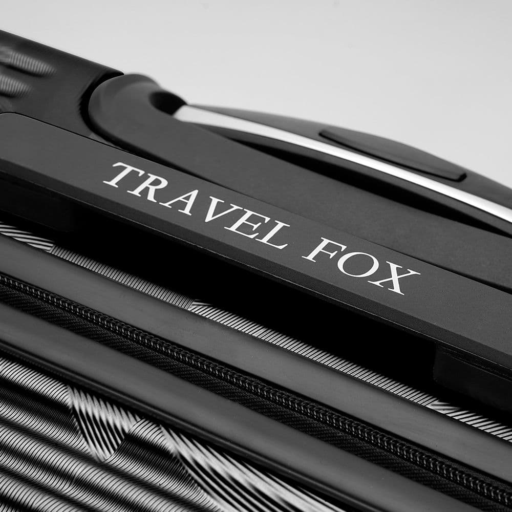 【TRAVEL FOX 旅狐】20吋閃耀拉鍊登機行李箱-暗夜黑